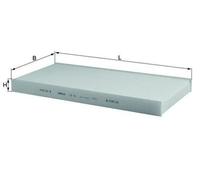 MAHLE LA 78 Filtro abitacolo per VW Golf VII Hatchback (5G1, BQ1, BE1, BE2)