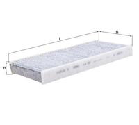 MAHLE LAK 289 Filtro abitacolo per NISSAN NP300 Navara Pick-up (D40) ALTIMA