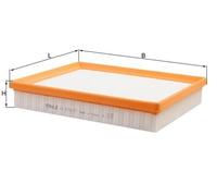 MAHLE LX 4296/7 Filtro aria per OPEL Astra K Hatchback (B16) per VAUXHALL