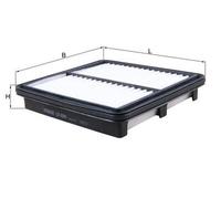 MAHLE LX 4301 Filtro aria per MAZDA CX-3 (DK)