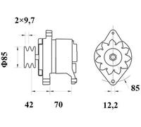 MAHLE MG 524 Alternatore