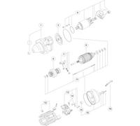 Mahle Original Motorino avviamento MS 184 – Senso rotazione orario – per Zetor