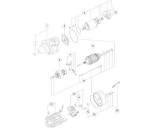 MAHLE MS 220 Motorino d'avviamento per BELARUS,DEUTZ-FAHR,FENDT,IVECO