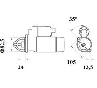 MAHLE MS 725 Motorino d'avviamento