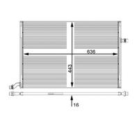 Mahle Niedertemperaturkühler per Intercooler per Mercedes CLS Peemai