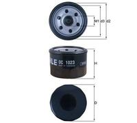 MAHLE ORIGINAL OC 1023 Filtro olio