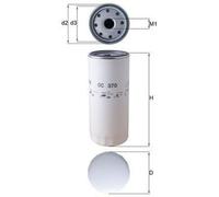 MAHLE OC 370 Filtro olio per VOLVO 7700