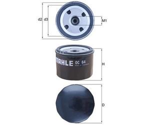 MAHLE OC 64 Filtro olio