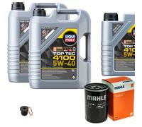 Mahle Ölfilter 11 L Liqui Moly 5W-40 4100 Top Tec Per Audi A4 Avant RS4
