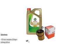 Mahle Ölfilter 5 L Castrol 5W-30 Per Honda CR-V III 2.2i-DTEC 4WD 2.2i-CTDI