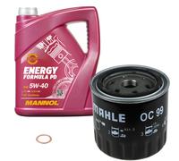 Mahle Ölfilter 5 L Mannol Energy Formula PD 5W-40 Per Renault Clio IV