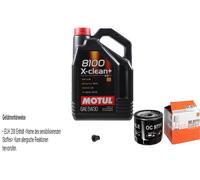 Mahle Ölfilter 5 L Motul 5W-30 8100 X-Clean+ Per Audi A4 Avant 1.4 TFSI