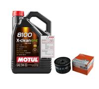 Mahle Ölfilter 5L Motul 8100 X-Clean Efe 5W-30 Per Dacia Sandero Logan 1.4 1.6