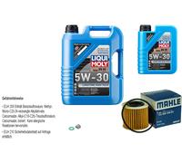 Mahle Ölfilter 6 L Liqui Moly 5W-30 Longtime Per Toyota Auris 1.8 Hybrid 1.6