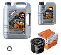 Mahle Ölfilter 6 L Liqui Moly Top Tec 4200 5W-30 Per Volvo 480 E 1.7 Turbo