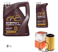 Mahle Ölfilter 6 L Mannol Energy Formula PD 5W-40 Per Mercedes C-Klasse