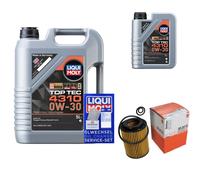 Mahle Ölfilter 6L Liqui Moly Top Tec 4310 0W-30 Per Honda CR-V III RE 2.2i-DTEC