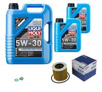 Mahle Ölfilter 7 L Liqui Moly 5W-30 Longtime Per Toyota Rav 4 Iv 2.5 Hybrid 1.4