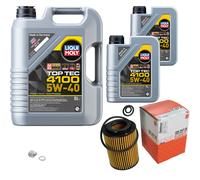 Mahle Ölfilter 7 L Liqui Moly 5W-40 4100 Top Tec Per Honda CR-V III 2.2i-DTEC