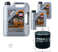 Mahle Ölfilter 7 L Liqui Moly Top Tec 4200 5W30 Per Hyundai Accent IV Stufenheck