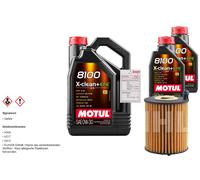 Mahle Ölfilter 7L Motul 8100 X-Clean 0W-30 Per Audi Q5 40 TDI Mild