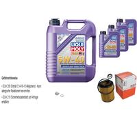 Mahle Ölfilter 8 L Liqui Moly 5W-40 Leichtlauf High Tech Per Honda CR-V III