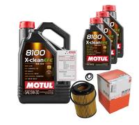 Mahle Ölfilter 8L Motul 8100 X-Clean EFE 5W-30 Per Honda CR-V III 2.2i-DTEC 4WD