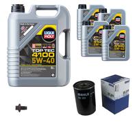 Mahle Ölfilter 9 L Liqui Moly 5W-40 4100 Per Jaguar XK8 Convertible 4.0
