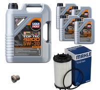 Mahle Ölfilter 9L Liqui Moly Toptec 4200 5W30 Per Audi A8 S8 Mild Hybrid Quattro