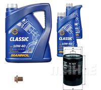 Mahle Olio Filtro 7 L Mannol Classic 10W-40 Per Rover 45 Stufenheck 2.0 V6