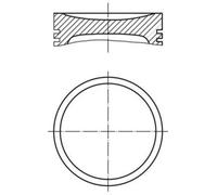 MAHLE ORIGINAL 003 94 01 Pistone motore per SMART FORTWO Coupe (450)