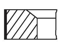 MAHLE ORIGINAL 009 41 N0 Kit fasce elastiche per FORD KA (RU8)