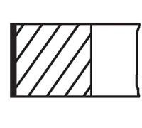 MAHLE Kit fasce elastiche per FORD 014 20 N0