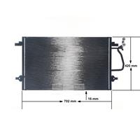 MAHLE ORIGINAL AC 181 000S Condensatore climatizzatore