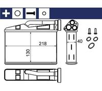 MAHLE ORIGINAL AH 240 000S Scambiatore calore per riscaldamento abitacolo