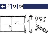 MAHLE ORIGINAL AH 242 000S Scambiatore calore per riscaldamento abitacolo