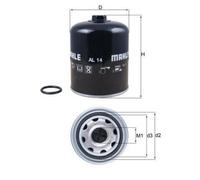 MAHLE ORIGINAL Cartuccia essiccatore aria Imp. aria compressa AL 14 per SCANIA L