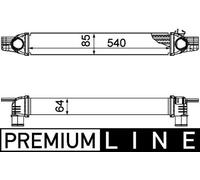 MAHLE ORIGINAL CI 194 000P Intercooler per FIAT FIORINO Kasten/Kombi (225)