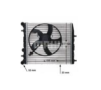 MAHLE ORIGINAL CR 123 000S Radiatore motore