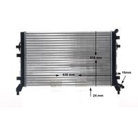 Radiatore acqua Mahle per AUDI A3 SEAT TOLEDO III ALTEA LEON SKODA OCTAVIA S #om