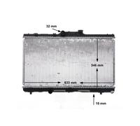 MAHLE ORIGINAL CR 162 000S Radiatore motore