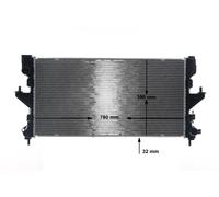 MAHLE CR 2106 000S Radiatore motore