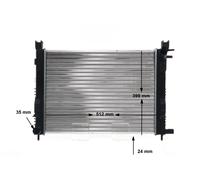 MAHLE ORIGINAL CR 2166 001S Radiatore motore