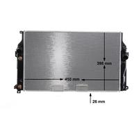 MAHLE ORIGINAL CR 2273 000S Radiatore motore