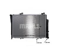Radiatore Alette di raffreddamento saldate CR 270 000S MAHLE per MERCEDES-BENZ