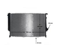 MAHLE ORIGINAL CR 287 000S Radiatore motore