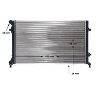 MAHLE ORIGINAL CR 30 001S Radiatore motore per VW Golf IV Schrägheck (1J1)