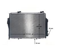 MAHLE ORIGINAL CR 307 000S Radiatore motore adatto per MERCEDES-BENZ SLK (R170)