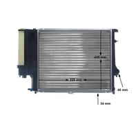 MAHLE ORIGINAL CR 336 001S Radiatore motore per BMW 5 Limousine (E34)