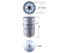 MAHLE ORIGINAL KC 101 Filtro carburante Filtro combustibile per KIA RIO II (JB)